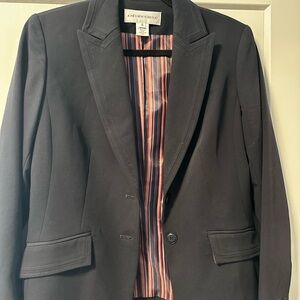 Jones New York Navy Blazer with Striped Lining